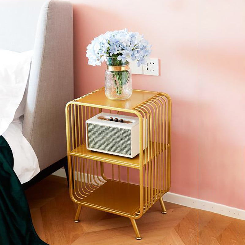 Modern Style Open Back Bookshelf Metal Bookcase for Home Office