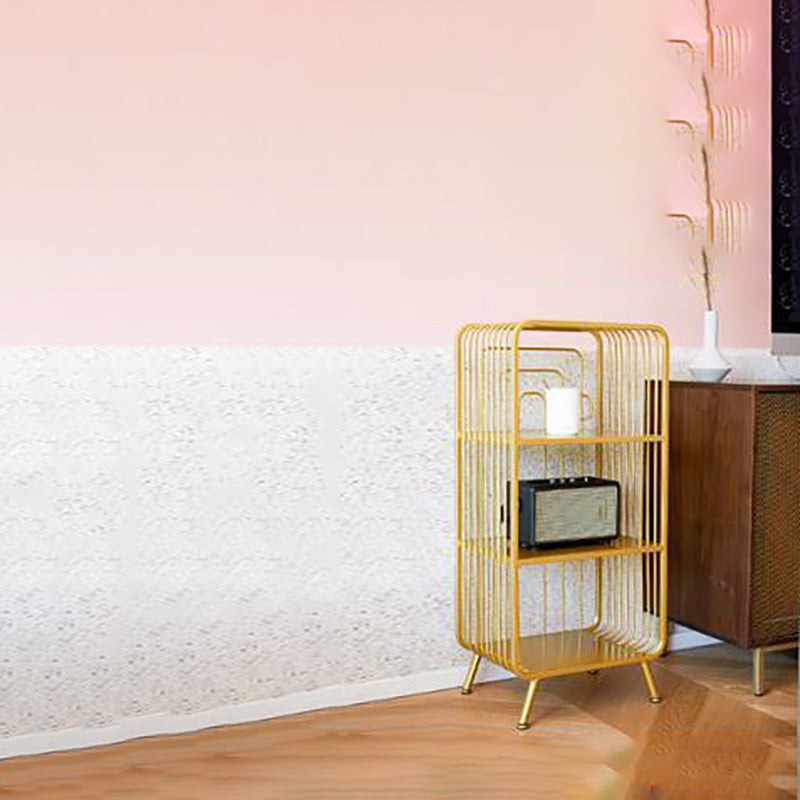 Modern Style Open Back Bookshelf Metal Bookcase for Home Office