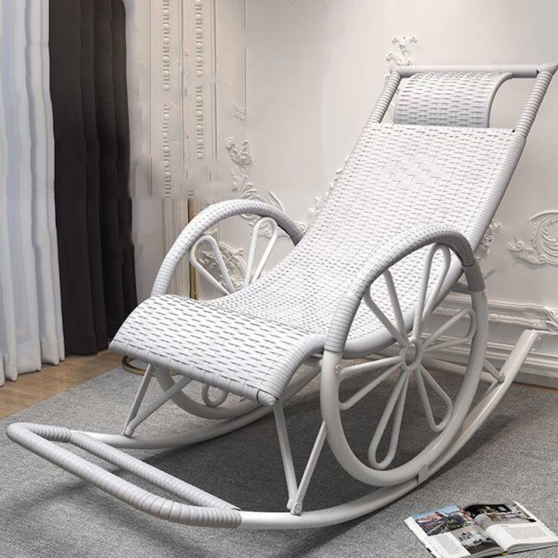 Living Room Single Lazy Chair Iron Base Leisure Rocking Chair