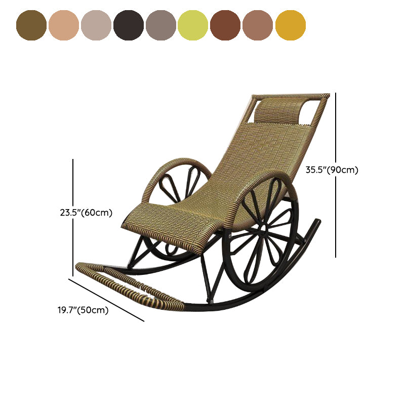 Living Room Single Lazy Chair Iron Base Leisure Rocking Chair