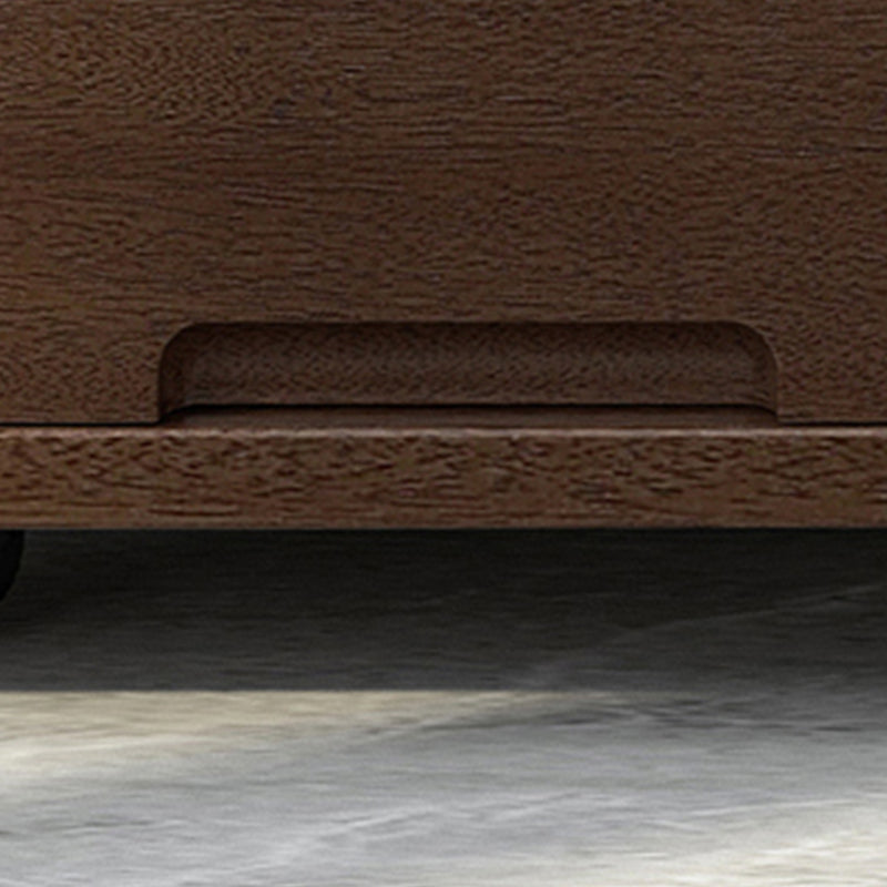 Bedroom Wooden Wardrobe Armoire Modern Movable Armoire with Drawers