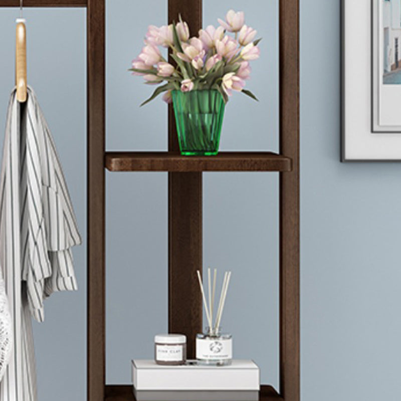 Modern Style Wooden Wardrobe Bedroom Wardrobe Armoire with Garment Rod