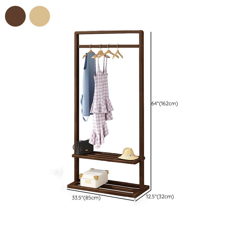 Modern Style Wooden Wardrobe Bedroom Wardrobe Armoire with Garment Rod