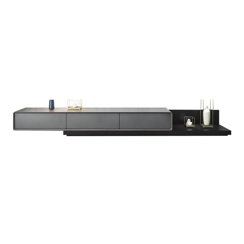 Contemporary Media Console Wooden TV Media Console with 3 Drawers
