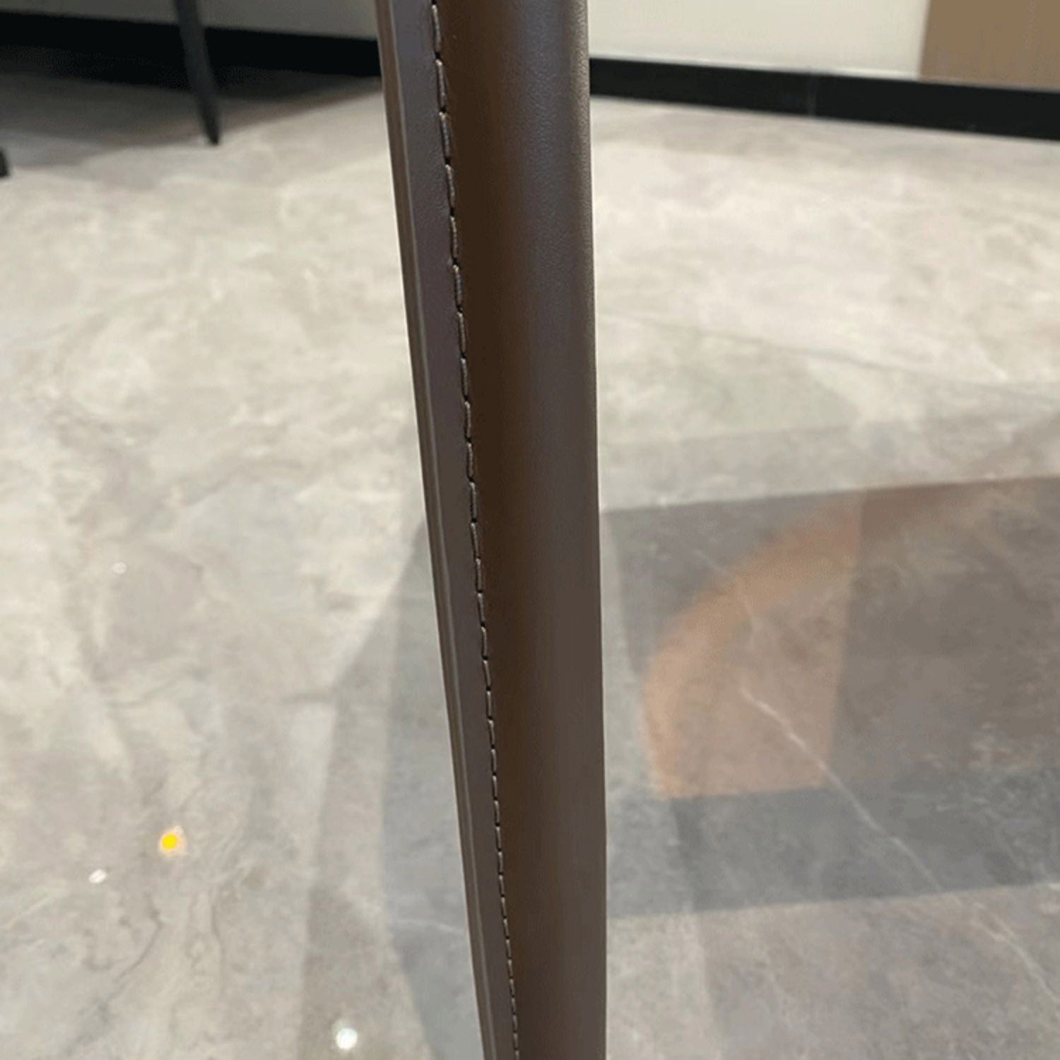 Modern Style Dining Chair Leather Solid Back Side Chair for Dining Room