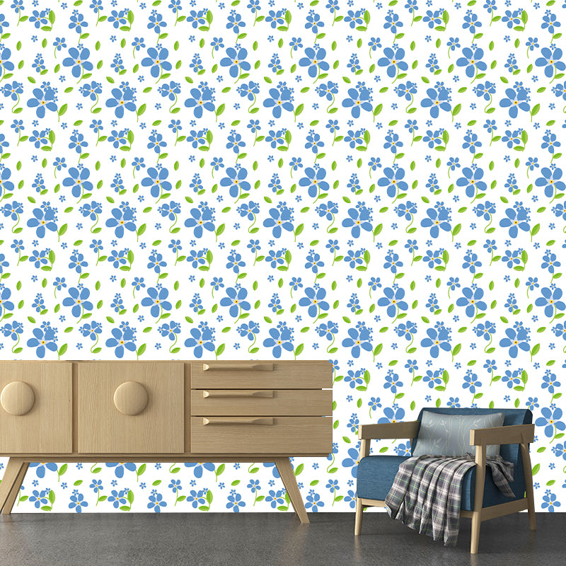 Illustration Stain Resistant Mural Plant Pattern Living Room Wall Mural