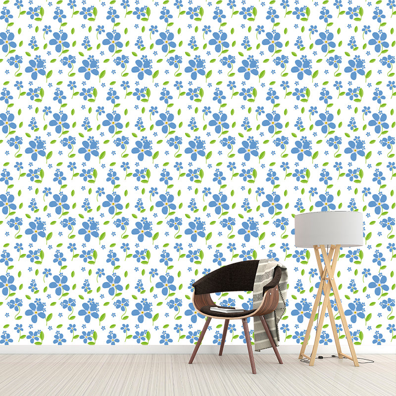 Illustration Stain Resistant Mural Plant Pattern Living Room Wall Mural