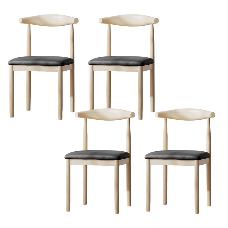 Contemporary Metal Chair Open Back Dining Side Chair for Dinning Room