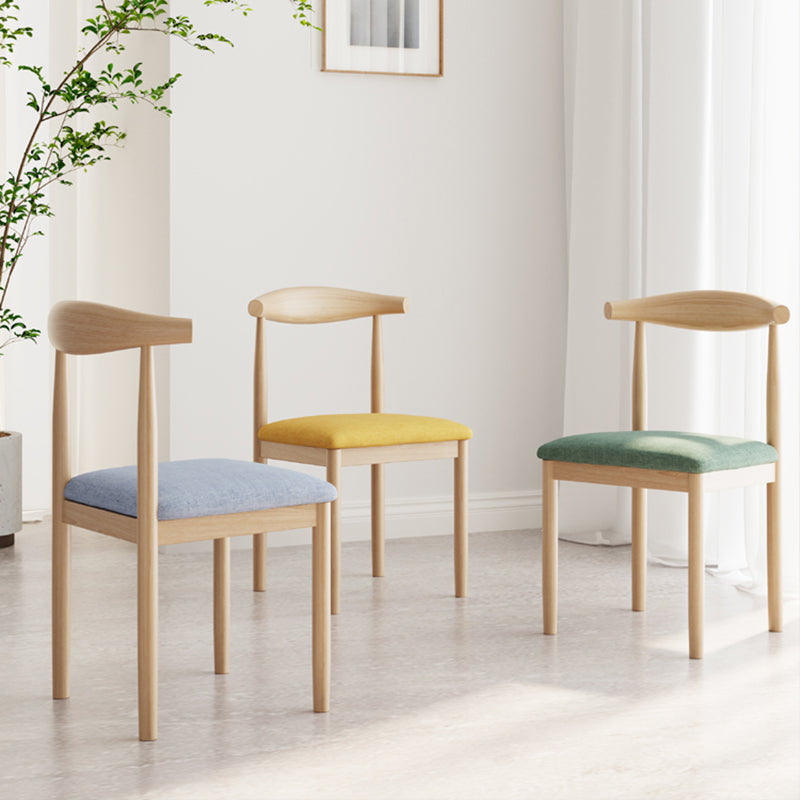 Contemporary Metal Chair Open Back Dining Side Chair for Dinning Room