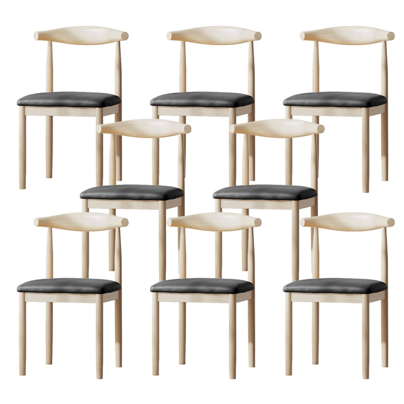 Contemporary Metal Chair Open Back Dining Side Chair for Dinning Room