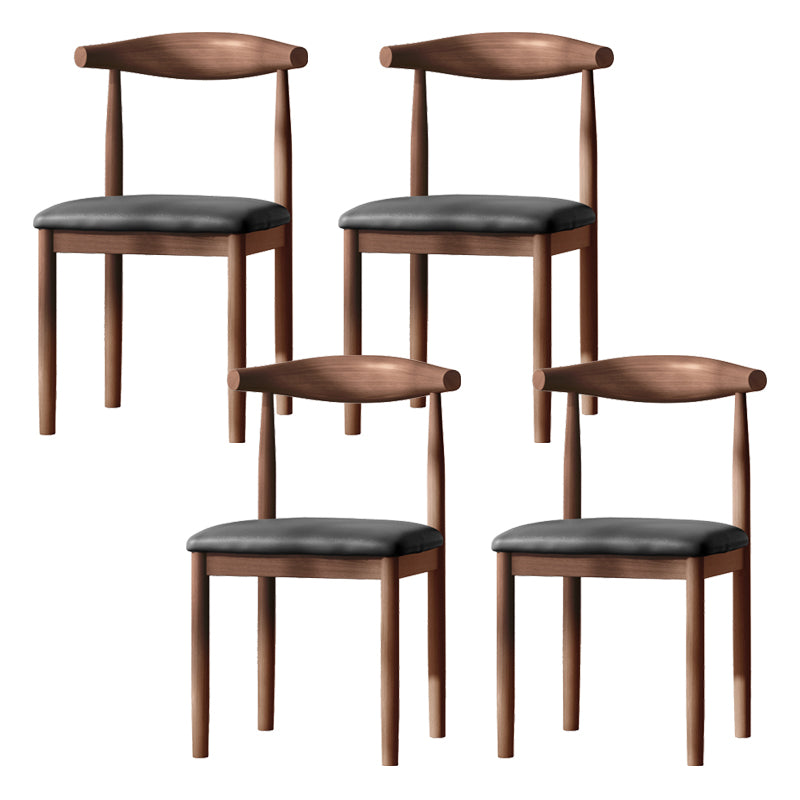 Contemporary Metal Chair Open Back Dining Side Chair for Dinning Room