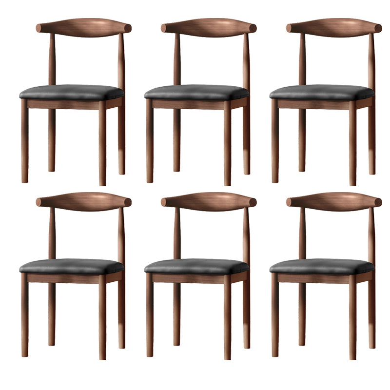 Contemporary Metal Chair Open Back Dining Side Chair for Dinning Room
