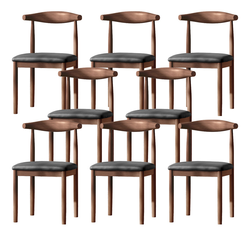 Contemporary Metal Chair Open Back Dining Side Chair for Dinning Room