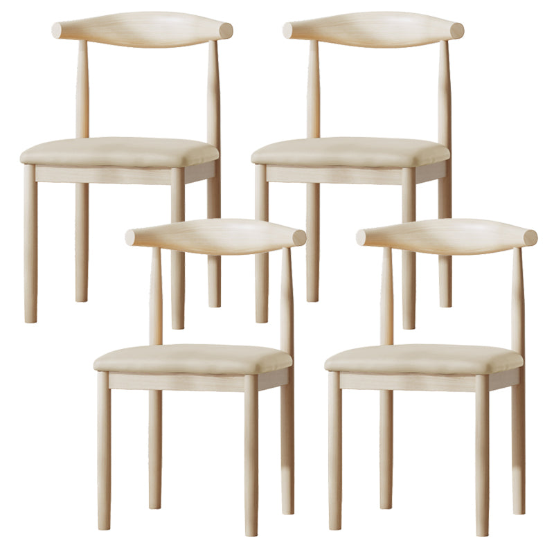 Contemporary Metal Chair Open Back Dining Side Chair for Dinning Room
