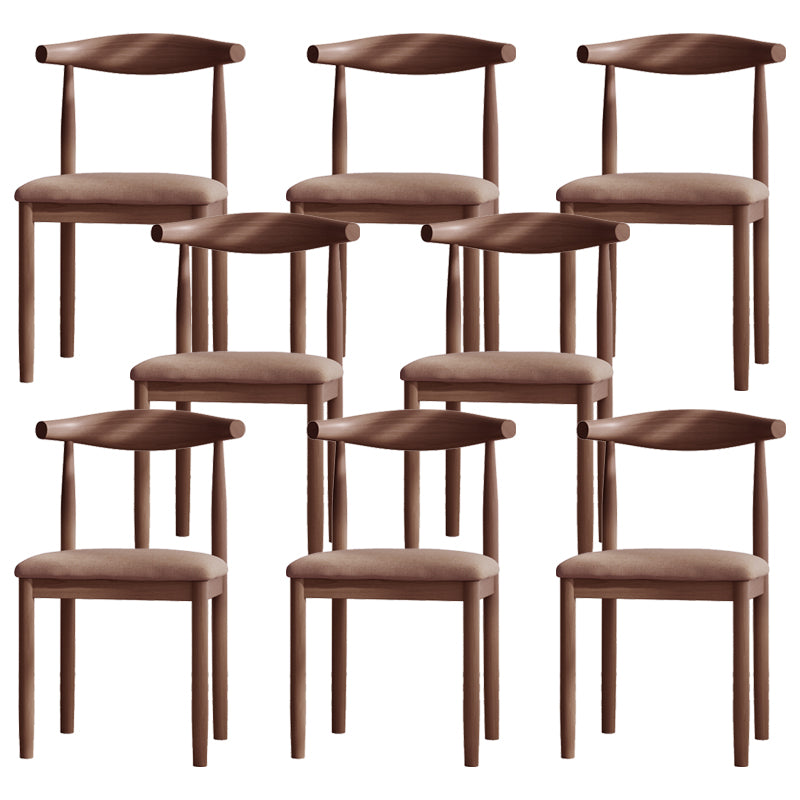 Contemporary Metal Chair Open Back Dining Side Chair for Dinning Room