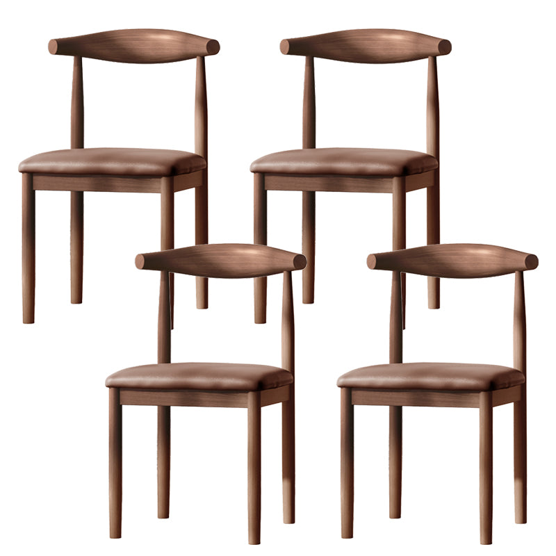 Contemporary Metal Chair Open Back Dining Side Chair for Dinning Room