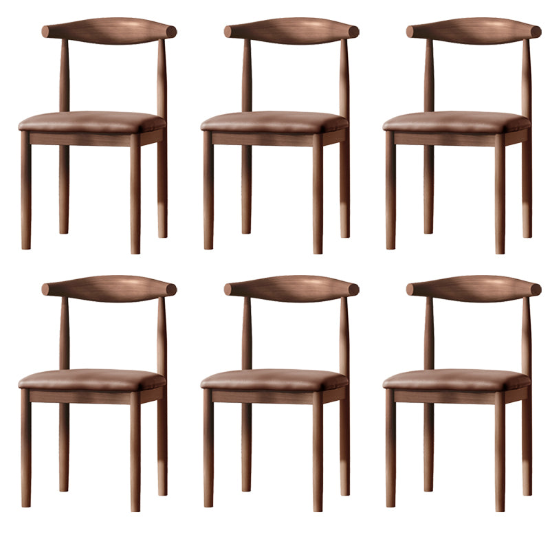Contemporary Metal Chair Open Back Dining Side Chair for Dinning Room