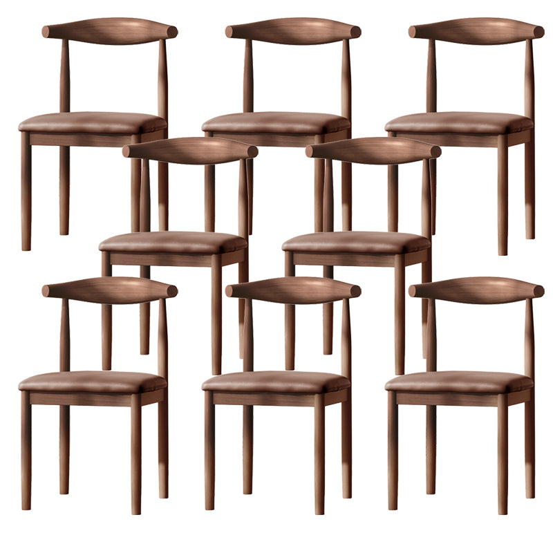 Contemporary Metal Chair Open Back Dining Side Chair for Dinning Room