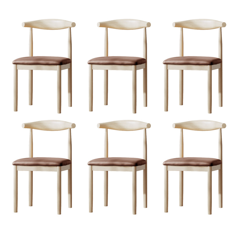 Contemporary Metal Chair Open Back Dining Side Chair for Dinning Room