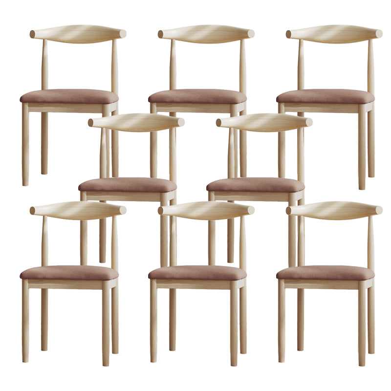 Contemporary Metal Chair Open Back Dining Side Chair for Dinning Room
