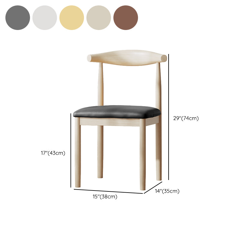 Contemporary Metal Chair Open Back Dining Side Chair for Dinning Room