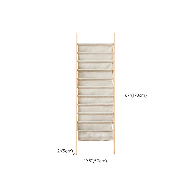 Modern Style Solid Wood Bookshelf Open Back Ladder Bookcase for Home