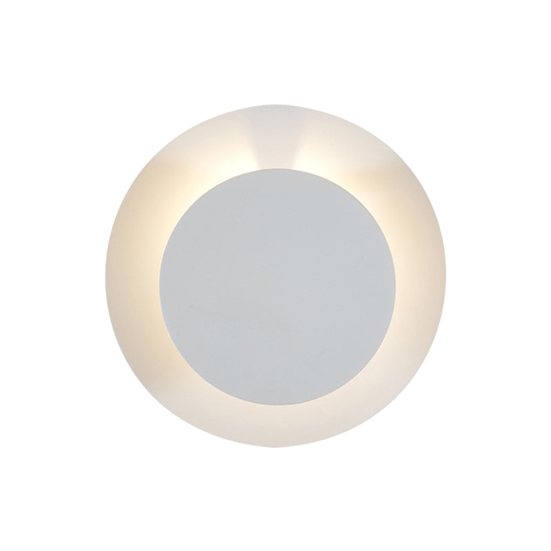 Metallic Disc Mur Mall Lampe LED MINDAGE MONTRE LED MONTRE LED BLANC AVEC avec conception réglable