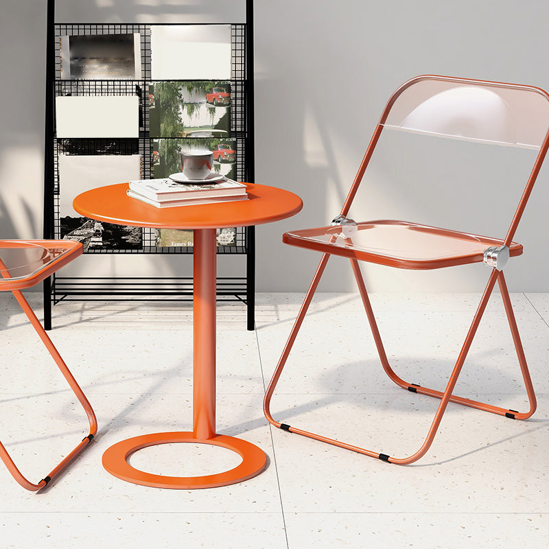 Rustic Accent Side Table Living Room Round Metal Sofa Side Accent Table