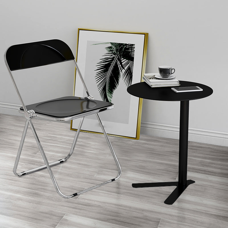 Rustic Accent Side Table Living Room Round Metal Sofa Side Accent Table