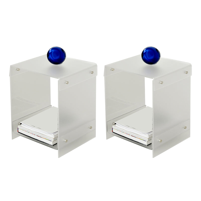 Glam Accent Side Table Acrylic Rectangular Living Room Sofa Side Accent Table