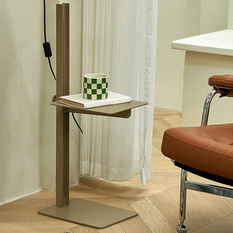 Modern  Adjustict Side End Table in Metal C Side Accent Side Table