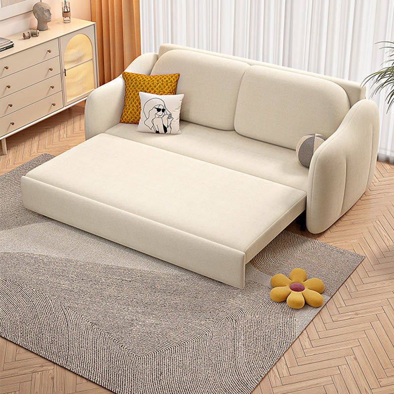 Scandinavian Sleeper Sofa White Convertible Sofas with Storage