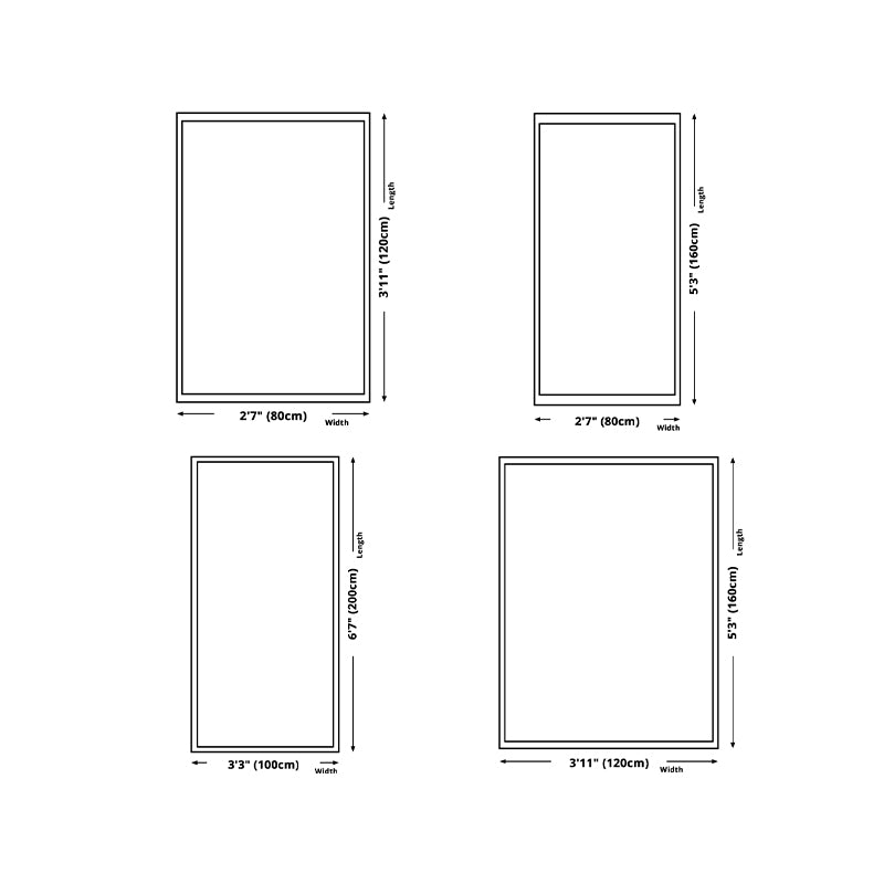 Modern Abstract Ink Carpet Living Room Polyester Carpet Non-slip Area Rug