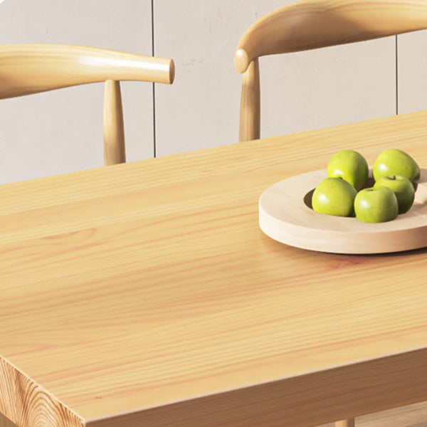 Modern Solid Wood Rectangular Dining Table for Dining Room and Dining Bar