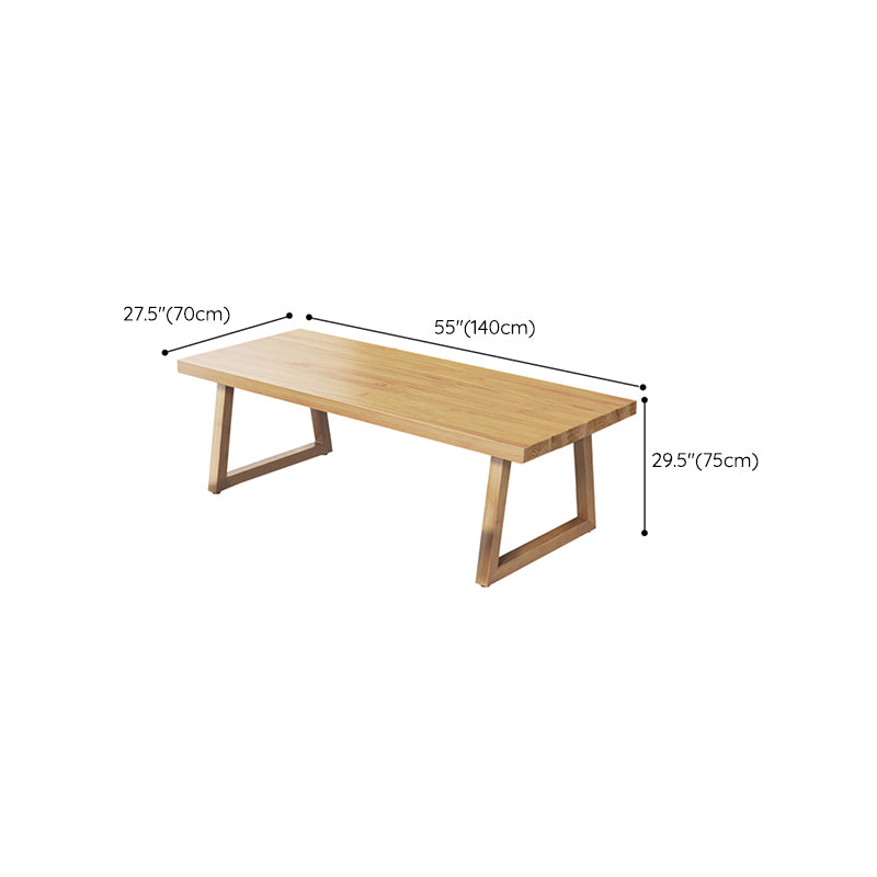 Modern Solid Wood Rectangular Dining Table for Dining Room and Dining Bar