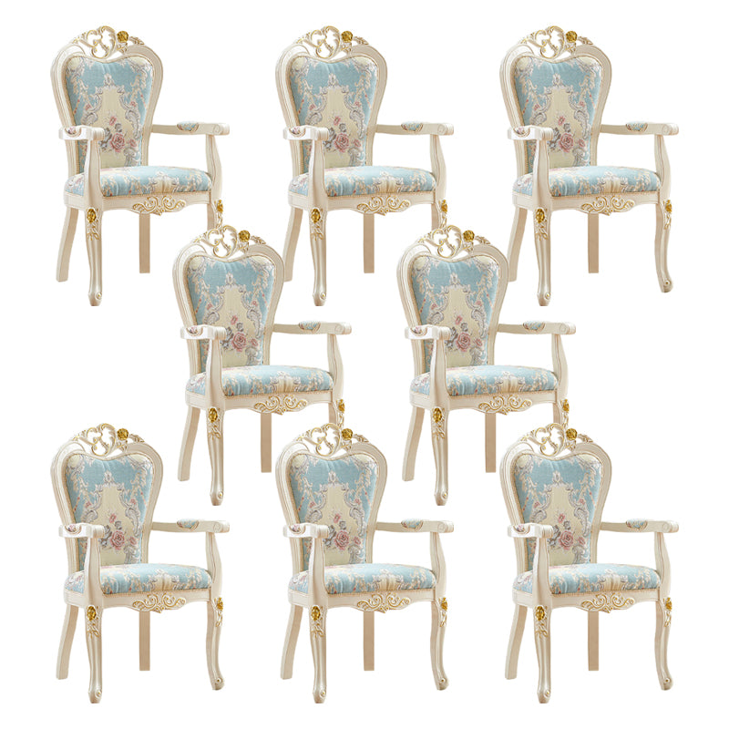 Indoor Dining Arm Chair Wood Frame Upholstered Dining Chair for Dining Room