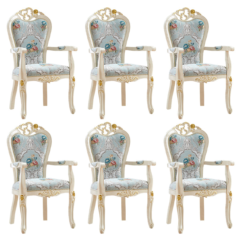 Indoor Dining Arm Chair Wood Frame Upholstered Dining Chair for Dining Room