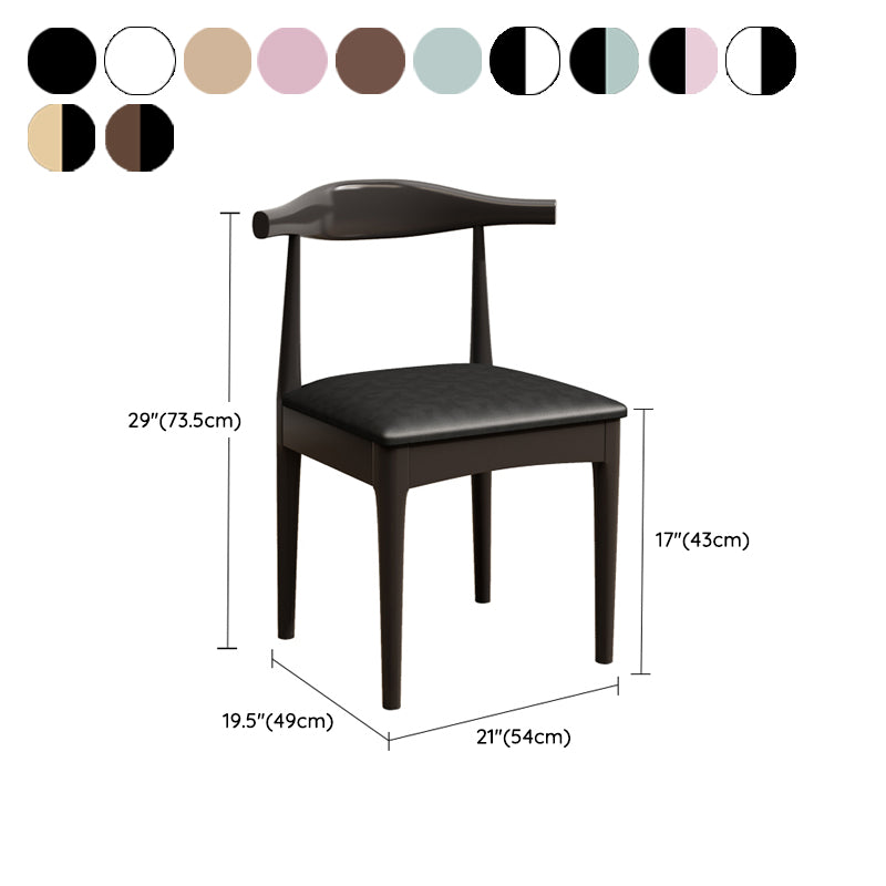 Modern Style Chair Wood Open Back Dining Room Chair for Dining Room