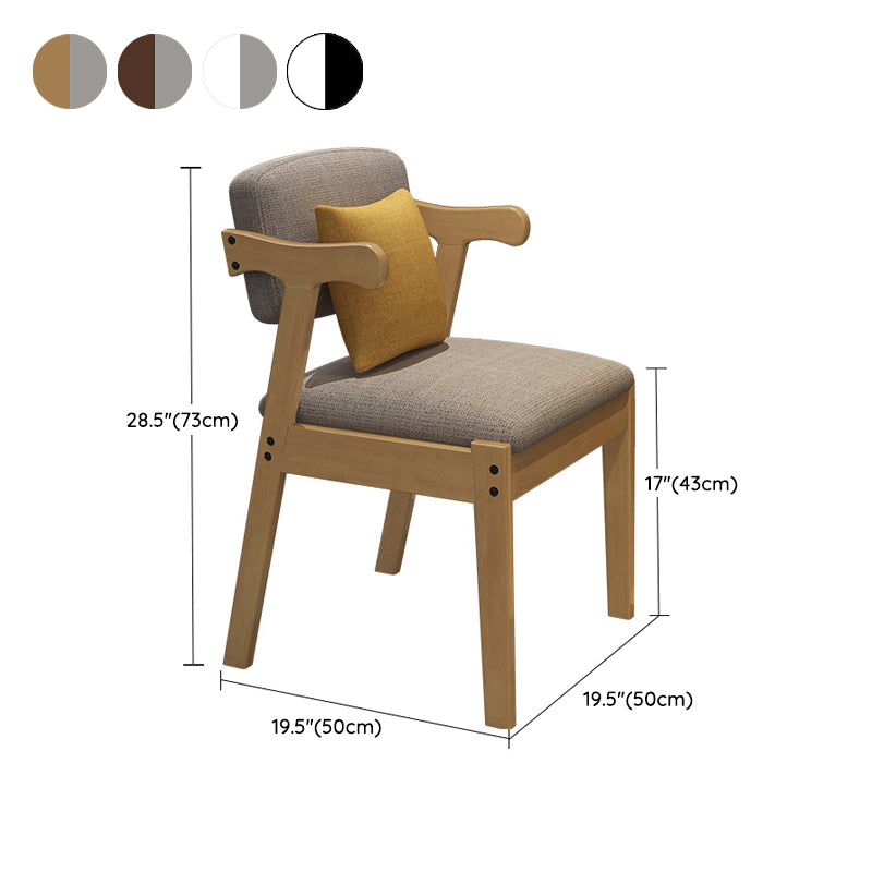 Modern Style Chair Wood Open Back Dining Room Chair for Dining Room
