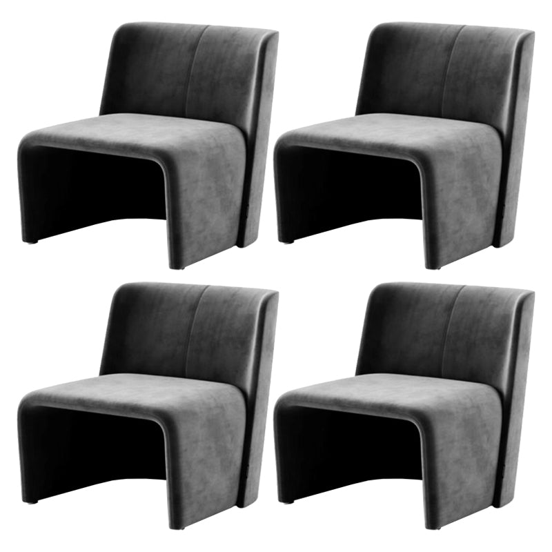 Modern Style Dining Chair Velvet Parsons Side Chair for Living Room