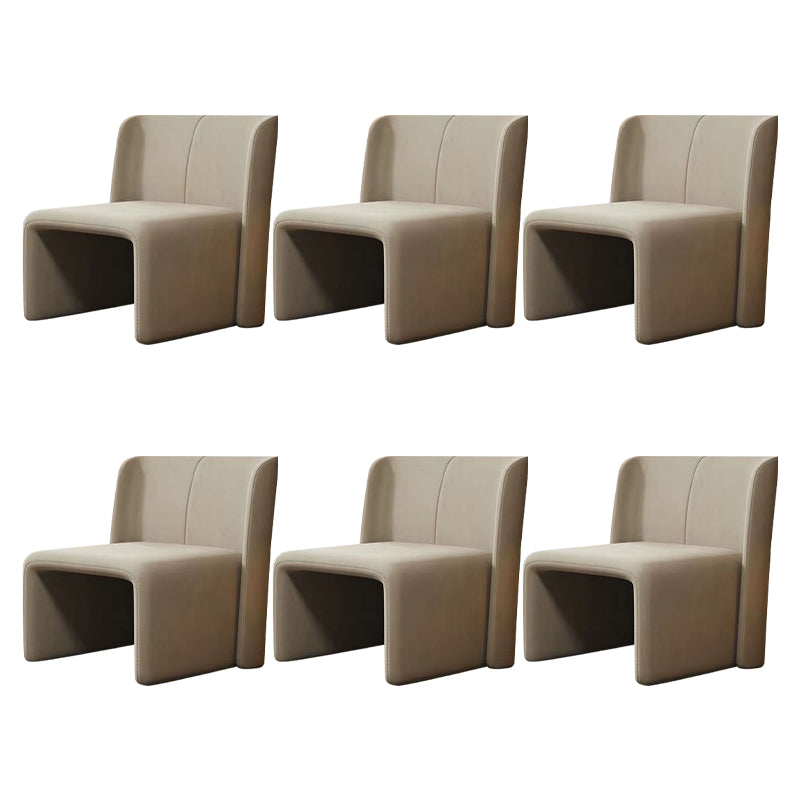 Modern Style Dining Chair Velvet Parsons Side Chair for Living Room