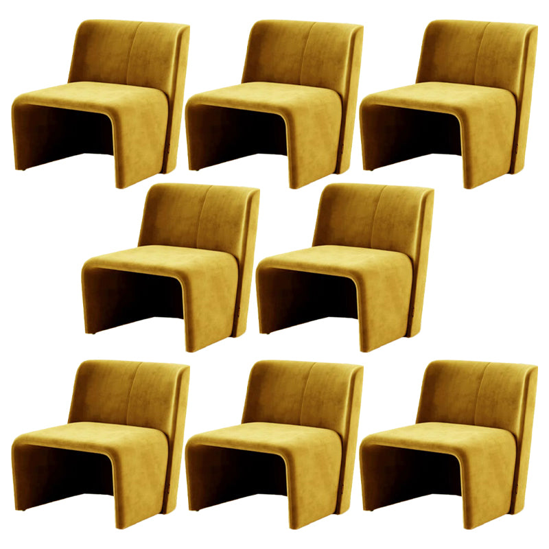 Modern Style Dining Chair Velvet Parsons Side Chair for Living Room