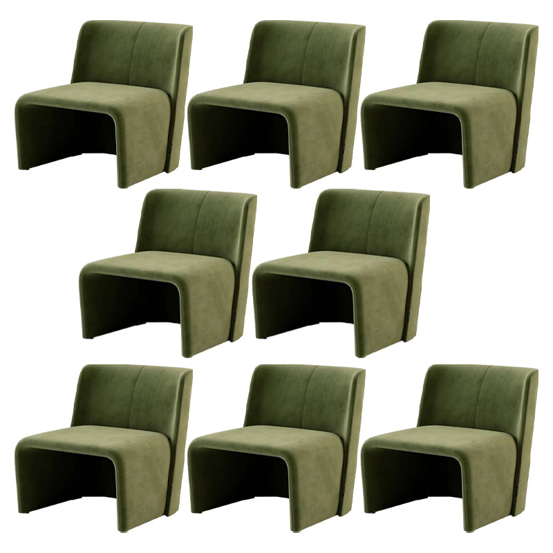 Modern Style Dining Chair Velvet Parsons Side Chair for Living Room