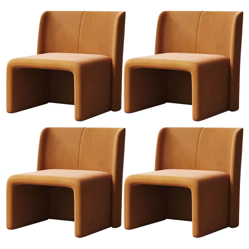 Modern Style Dining Chair Velvet Parsons Side Chair for Living Room