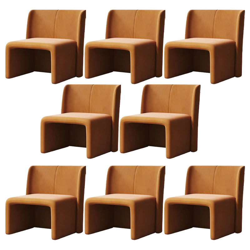 Modern Style Dining Chair Velvet Parsons Side Chair for Living Room
