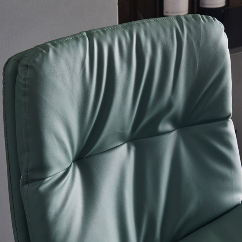 Contemporary Adjustable Height Swivel Backrest Bar Stool with Footrest