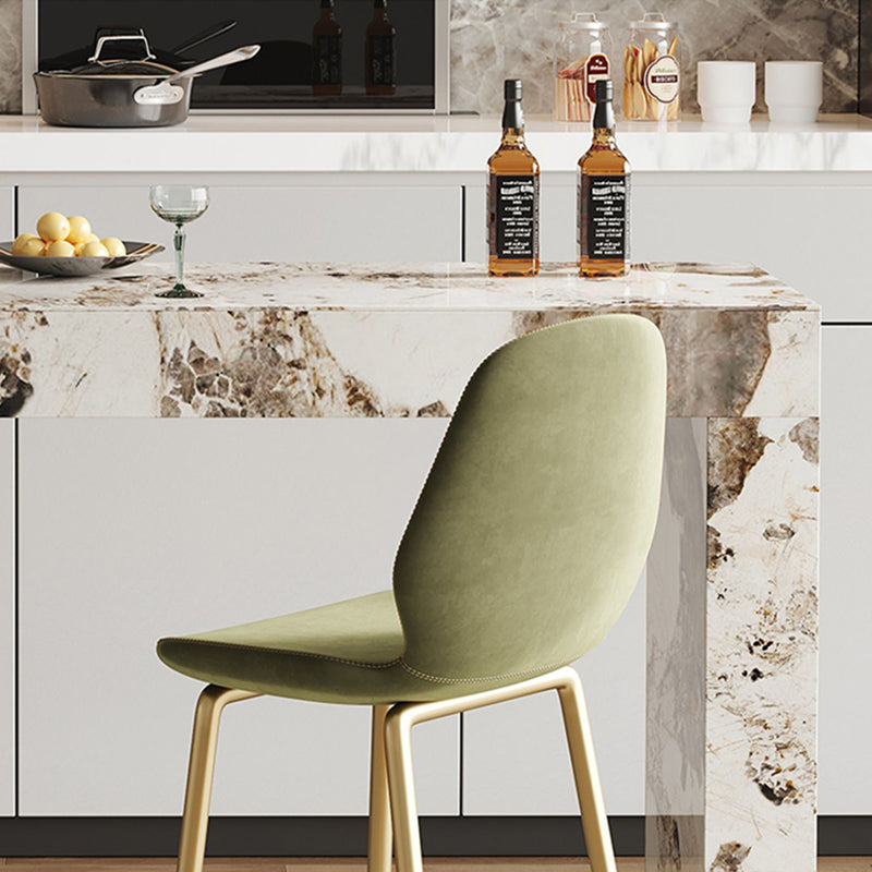 1/2/3 Pieces Glam Rectangle Sintered Stone Counter Table with High Stools