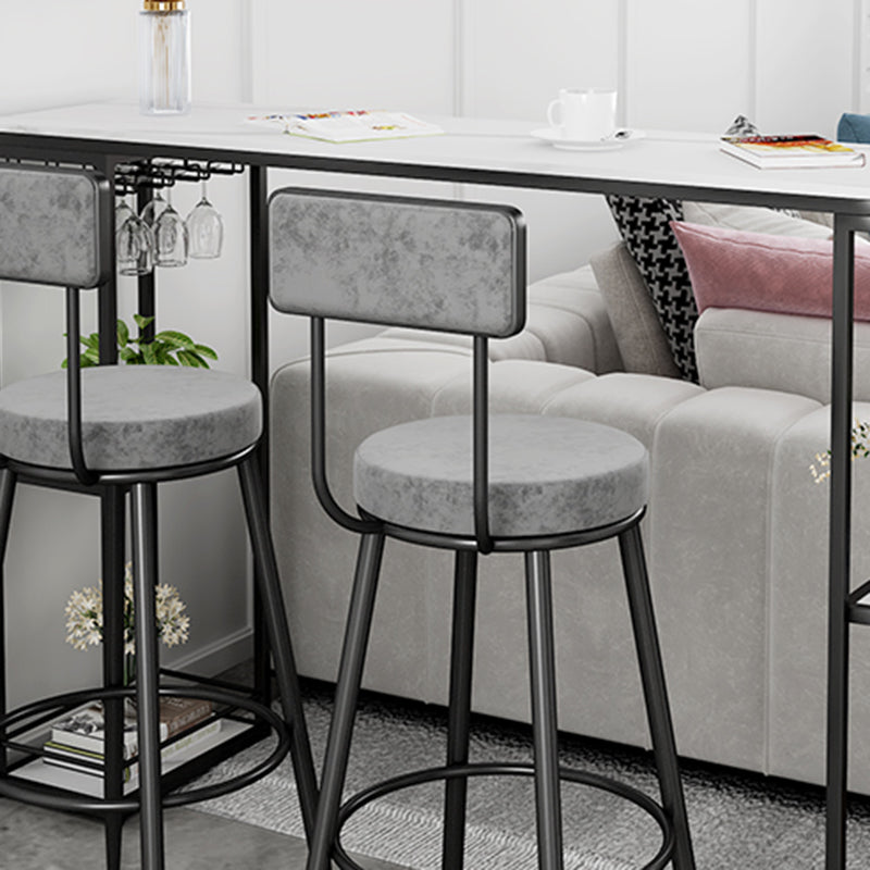 Glam Style Stone Specialty Bar Stool Table Table for Living Room