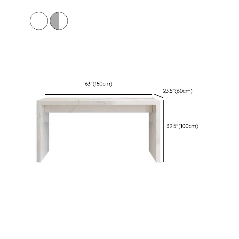 Modern Rectangle Stone Bar Dining Table Table for Living Room