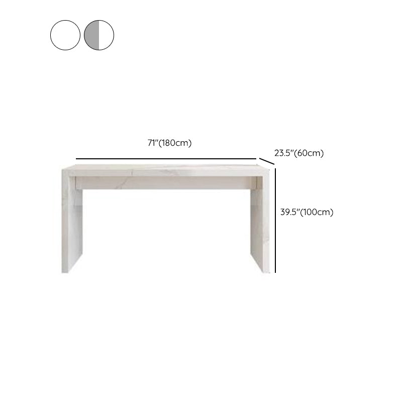 Modern Rectangle Stone Bar Dining Table Table for Living Room
